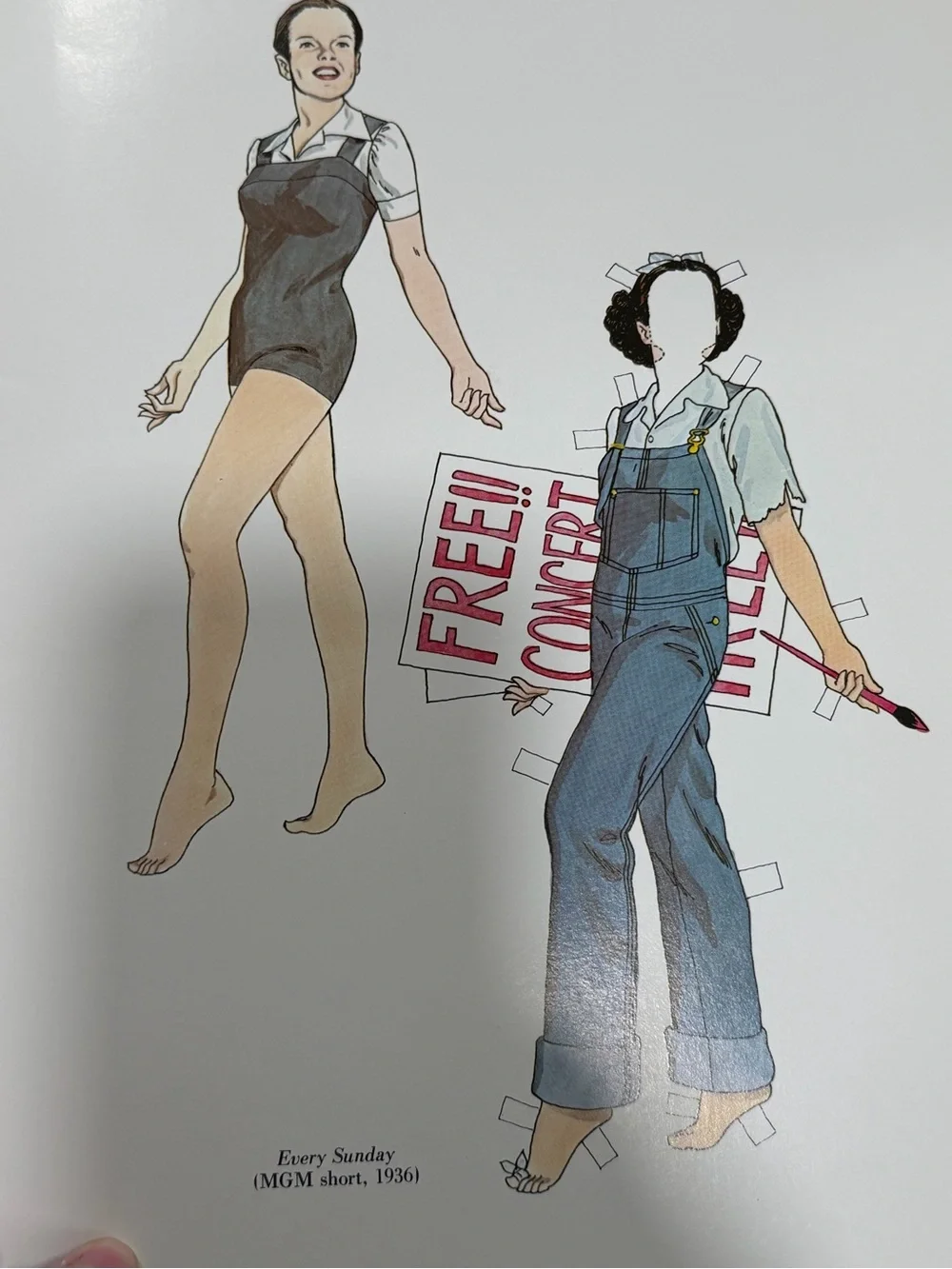 Judy Garland Paper Doll Costume Book - uncut/unused